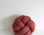 Chestnut Brown Knot Pillow: Modern Scandinavian Decor — image 4