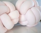 Baby Pink Knot Pillow: Decorative Sphere Cushion — image 5