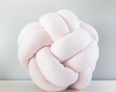 Baby Pink Knot Pillow: Decorative Sphere Cushion — image 2
