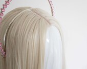 Light Pink Crystal Halo Crown: Silver Goddess Headpiece — image 8