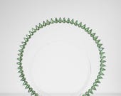 Green Crystal Halo Crown Headpiece, Spiked Emerald Tiara, PANMILLI Celestial Headband, Festival Met Gala Cosplay Bridal Hair Accessory — image 2