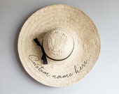 Natural Straw Hat: Brim Beach Sun Hat from Panmilli , customize your hat — image 1