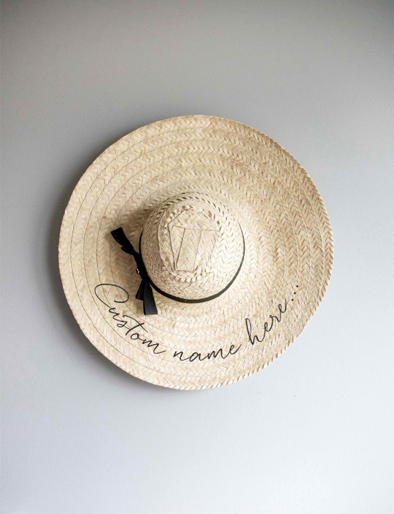 Natural Straw Hat: Brim Beach Sun Hat from Panmilli , customize your hat