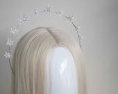 Celestial Star Halo Crown: Bridal Headpiece, Photoshoot Headband — image 8