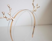 Gold / Silver Reindeer Antler Headband - Christmas Holiday Party — image 5