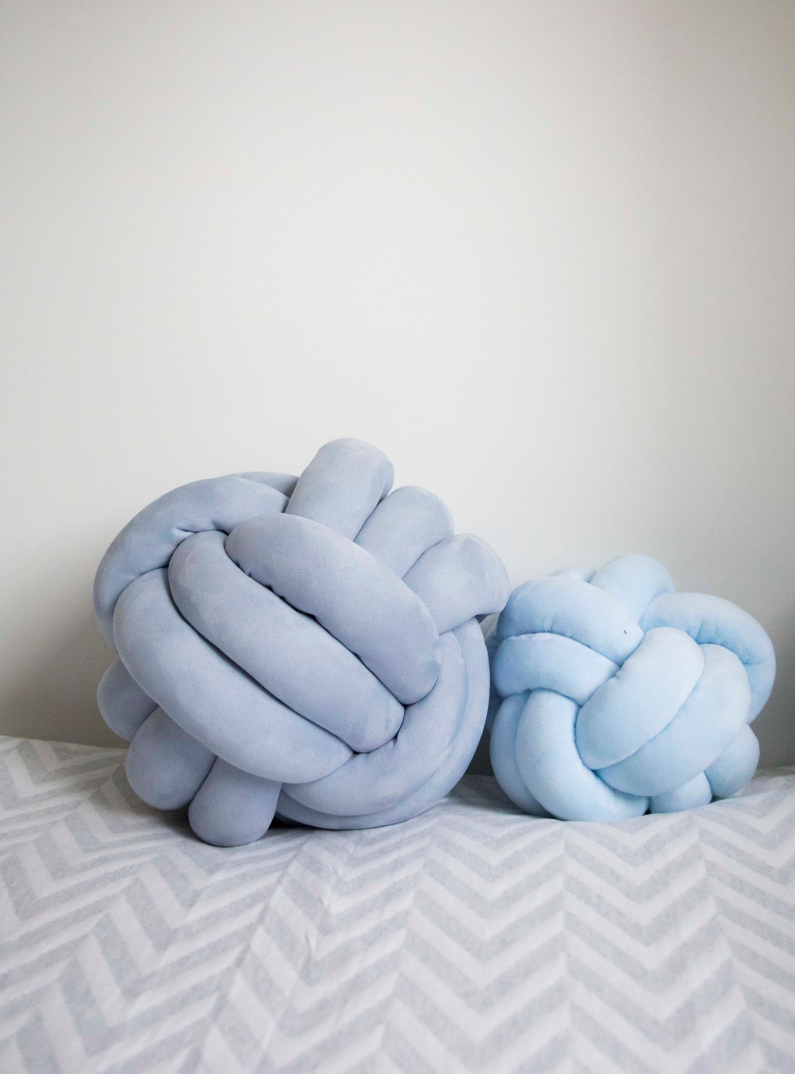 Giant Blue Knot Pillow 3 Layers Panmilli Sphere pillows Etsy