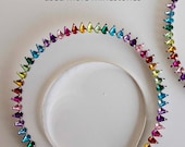 Small Rainbow Crystal Halo Crown: Silver Goddess Headpiece (6.69 Inches) — image 3
