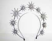 Black Star Halo Headband: Celestial Goddess Crown — image 4