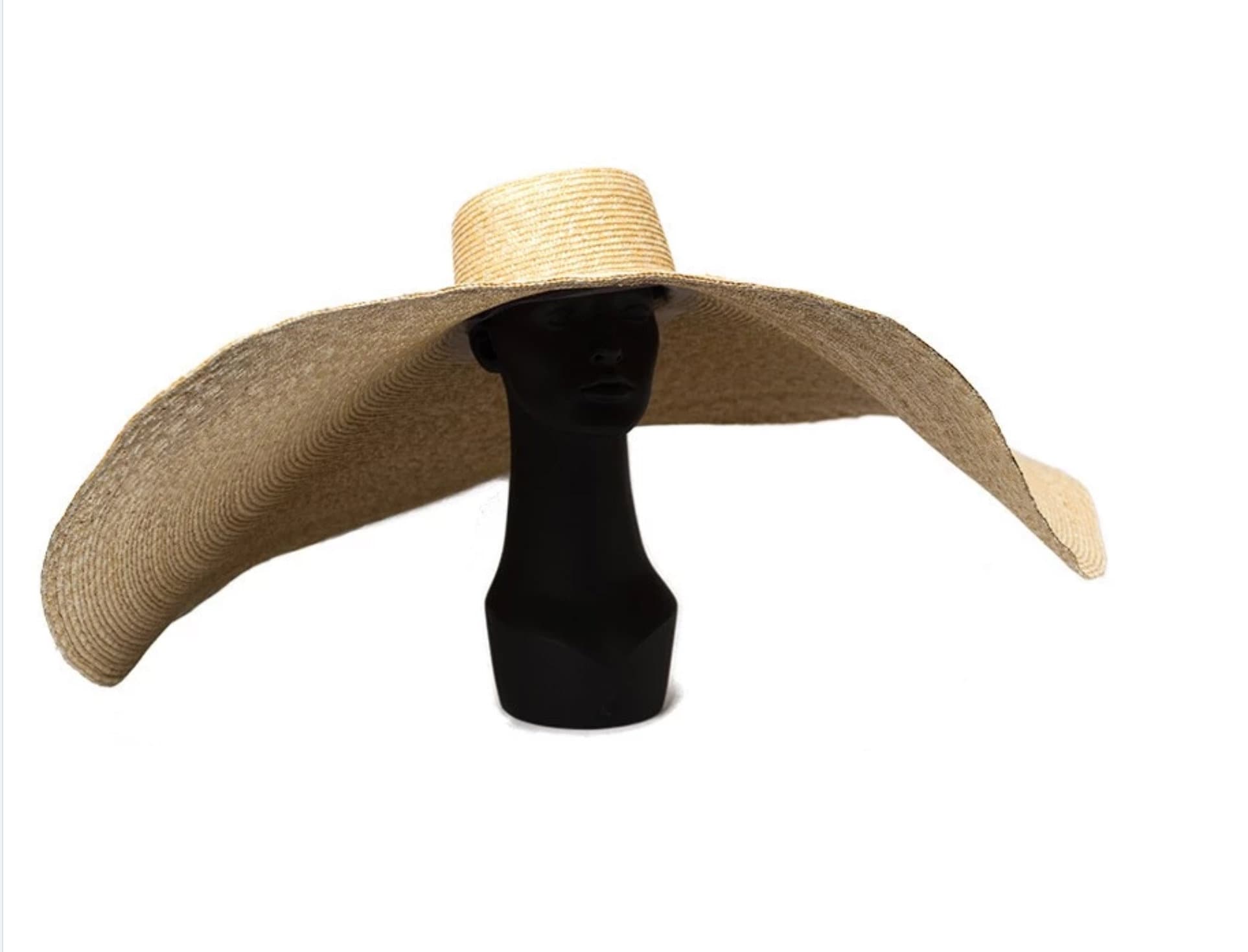 Giant Straw Hat Panmilli Hat Oversized Floppy Straw Hat - Etsy