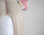 Soft Pink Reindeer Antler Clip : Festive Holiday Hair Accessories — image 8