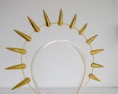 Gold Metal Sun Crown: Goddess Bridal Headpiece — image 5