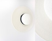 IVORY COLOR Floppy Hat -  Panmilli | Large Head size , Personalized Sun Hat, Custom Hat, Honeymoon Gift, Bridal vacation hat, Gift Idea — image 7