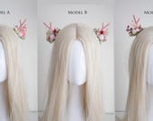 Soft Pink Reindeer Antler Clip : Festive Holiday Hair Accessories — image 3