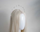 Celestial Star Halo Crown: Bridal Headpiece, Photoshoot Headband — image 7