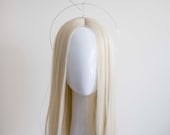 Small Silver Halo Crown Headband: Goddess Bridal Headpiece — image 2