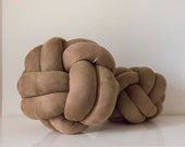 Milk Chocolate Knot Pillow: Modern Scandinavian Decor — image 2