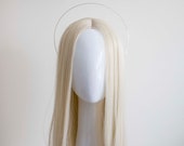 Small Silver Halo Crown Headband: Goddess Bridal Headpiece — image 1