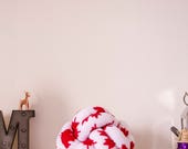 Canadian Maple Leaf Knot Pillow: Decorative Sphere Cushion — image 3