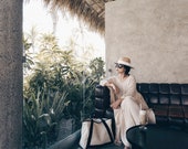 Woven Straw Fedora Hat: Wide Brim Beach Sun Hat — image 4