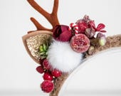 Reindeer Antler Headband | Whimsical Christmas Cosplay Headpiece |  Handmade by Panmilli — image 5