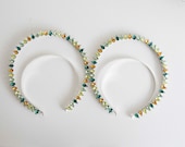 Green Crystal Halo Crown: Silver Goddess Headpiece — image 7