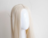 Silver Halo Crown: Goddess Headpiece, Bridal Headband — image 3