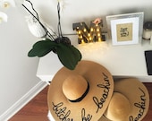 Customized Coffee Color Sun Hat: Personalized Floppy Hat — image 5