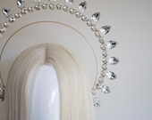 Crystal Sun Halo Headpiece: Golden Goddess Crown — image 7