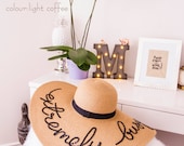 Customized Coffee Color Sun Hat: Personalized Floppy Hat — image 4