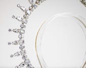 Silver Crystal Halo Crown, Rhinestone Sunburst Headband, Bridal Tiara, Goddess Hair Jewelry — image 8