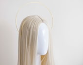Gold Halo Crown Headband: Goddess Bridal Headpiece — image 4