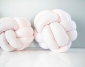 Baby Pink Knot Pillow: Decorative Sphere Cushion — image 4