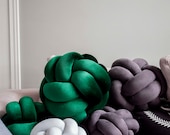 Green Anemone Knot Pillow: Modern Scandinavian Decor — image 3