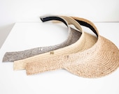 Raffia Straw Sun Visor: Adjustable Beach Vacation Hat — image 6