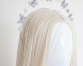 Violet Butterfly Star Halo Headband: Bridal Goddess Crown — image 6