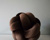 Brown Anemone Knot Pillow - Panmilli decorative pillows | Scandinavian decor | housewarming gift | Decorative Trendy pillow | gift idea — image 5