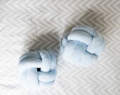 Sky Blue Knot Pillow: Scandinavian Decorative Cushion — image 7