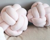 Baby Pink Knot Pillow: Decorative Sphere Cushion — image 8