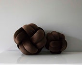 Brown Anemone Knot Pillow - Panmilli decorative pillows | Scandinavian decor | housewarming gift | Decorative Trendy pillow | gift idea — image 4