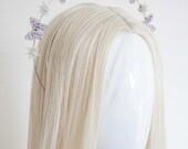 Violet Butterfly Star Halo Headband: Bridal Goddess Crown — image 4