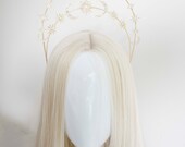 Gold Star Halo Headband: Celestial Bridal Crown, Goddess Headpiece — image 6