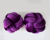 Light Purple Knot Pillow: Scandinavian Decorative Pillow — image 5