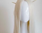 Gold Sun Crown with Crystals: Goddess Bridal Headpiece — image 5