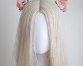 Soft Pink Reindeer Antler Clip : Festive Holiday Hair Accessories — image 7