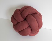 Chestnut Brown Knot Pillow: Modern Scandinavian Decor — image 2