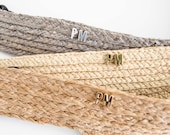 Grey Raffia Straw Sun Visor: Crownless Beach Vacation Cap — image 5