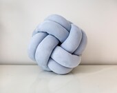 Blue Knot Pillow: Modern Scandinavian Decorative Cushion — image 2