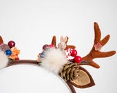 Reindeer Antler Headband | Whimsical Christmas Cosplay Headpiece |  Panmilli — image 5