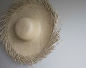 Frayed Brim Straw Sun Hat: Personalized Summer Vacation Hat — image 6
