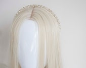 Gold Crystal Headband: Champagne Bridal Headpiece — image 6